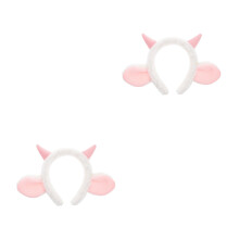 2Pcs Soft Ears Headband Plush Animal Horns for All Ages