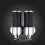 (Black) Dispenser di sapone manuale a doppia testa M-8009 1