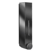 (single black) Dispensador de jabón y ducha de pared resistente al agua de 3 compartimentos, dispensador de espuma