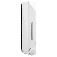(single white) Dispensador de jabón y ducha de pared resistente al agua de 3 compartimentos, dispensador de espuma