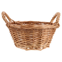 1Panier Rond En Saule Naturel Pour Décoration Rangement Cuisine