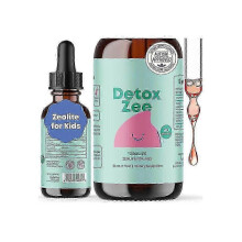 (2pcs, Green) Gotas de zeolita para niños, desintoxicantes, sabor a frutos rojos, 30 ml, suplementos para alimentación