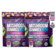 (2pack) Paddenstoelgummies hydrateren de darmen, vullen voedingsstoffen aan, verbeteren het immuunsysteem, voedingsgels en kauwtabletten.