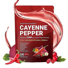 (1Pack) 1-3 stuks Cayennepeper 12-in-1 Botanische Extract Formule Voedingsgels & Kauwtabletten 240 korrels - |
