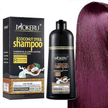(Wine red) Hair Color Shampoo Coconut Hair Dye Shampoo Hair Instant Coloring In Minutes