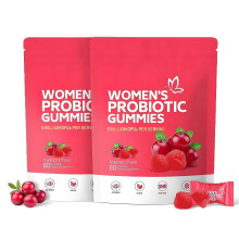 (2pack) Cranberry Probiotic Gummies -Promotes Digestion & Gut Health, Relieves Bloating and Constipation, Immune