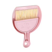 Schreibtisch-Besen- und Kehrblech-Set 80,00 g Pink 16x11x4,5 cm