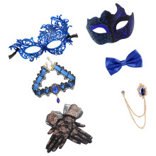 Masquerades Costumes Accessories Halloween Costumes-Blue