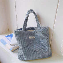 (Baby Blue) 572 Bolso de mano organizador de cosméticos de pana de color liso, neceser grande para guardar maquillaje
