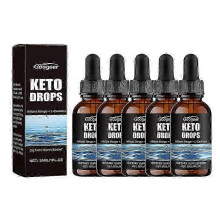 (5) 1-5x Tratamiento Corporal con Gotas Keto, Adecuado para Tratamiento Corporal con Gotas Keto 30ml