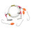 Fishing Float With High Strengths Nylon Line Hook-orangee 1