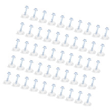 C Type Cable Management Clips with Screws Fastener Power-White