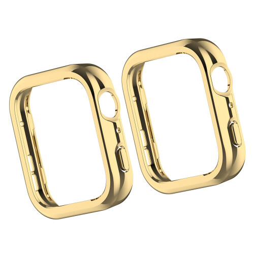 2 Stuks Holle Behuizing Case Half Dekking Frame Bumper-Goud