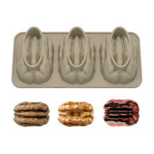 Multifunctionele dessertvormen met 3 holtes-Lichte koffie