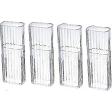 (Transparent) 4 estuches para hisopos de algodón para viajes, mini estuches para hisopos de algodón, caja para hisopos
