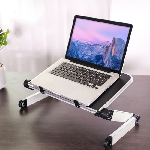 Support Ajustable 2- 1 Pour Laptop Et Noir Ergonomique 1