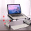 Support Ajustable 2- 1 Pour Laptop Et Noir Ergonomique 7