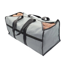 (Gray) Large Waterproof Firewood Carriers With Handles Firewood Holder For Carrying Wood Indoor Or Outdoor