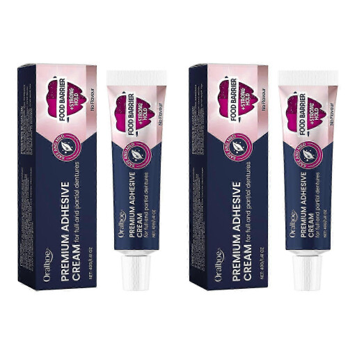(2pcs) Κρέμα οδοντοστοιχιών υψηλής ποιότητας, ανθεκτική και ισ