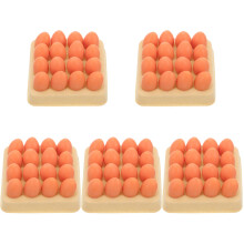 5Sets Tiny Mini Egg Holders Resin Miniature Decor for Doll House