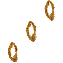 3Rolls Golden Rubber DIY Craft Elastic Cord for Lanyard Gift Packaging