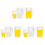 6Sets Assorted Color Miniature Cup and Pitcher Set Plastic Decor 1