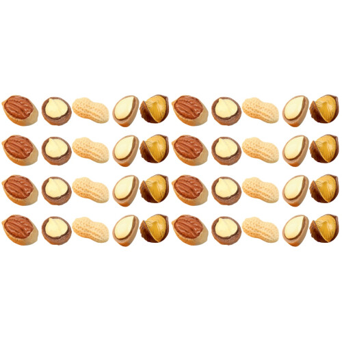 40Pcs Assorted Resin Miniature Nuts Decorative Doll House Accessories