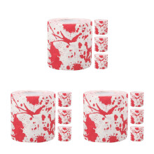 12Rolls Portable Fancy Toilet Paper Roll with Vivid Halloween Print
