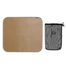(L) Foldable Flame Retardant Mat Good Keep Safe Camping Bonfires Ember Blanket Supplies Heat Insulation
