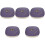 5Pcs Purple Multi-Section Nut and Snack Storage Tray with Lid 1