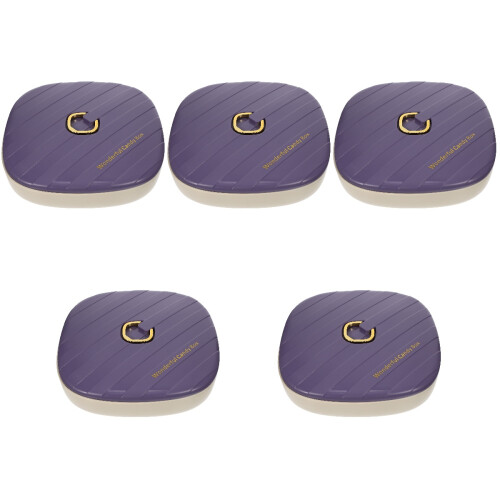 5Pcs Purple Multi-Section Nut and Snack Storage Tray with Lid