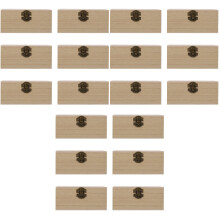 18Pcs Unfinished Wood Cases Light Brown Reliable Wood Storage Boxes