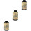 3Pcs Tinplate Candy Cookie Jars with Lids Cute Multi-Color Storage Set 4