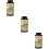 3Pcs Tinplate Candy Cookie Jars with Lids Cute Multi-Color Storage Set 8