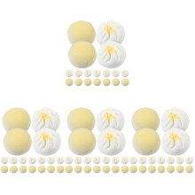 96Pcs Assorted Color Resin Miniature Doll House Steamed Buns Decor