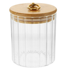 1Glass Storage Jars with Silicone Sealed Lids for Kitchen Use