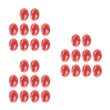 30Pcs Oval Watermelon Red Agate Cabochons for Earrings and Decor