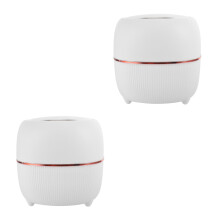 2St Leuk Wit Plastic Prullenbak Mini Voor En Kantoor