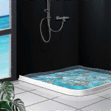 (1.2 M) Umbral de ducha plegable, barrera contra inundaciones, tapón de agua para ducha