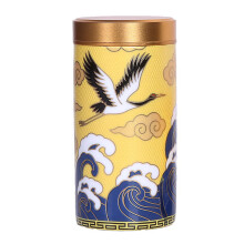 2Pcs Lightweight Ceramic Tea Canister Box with Cover for Coffee Tea