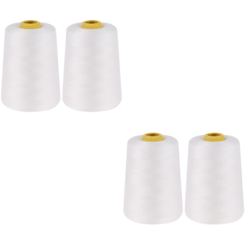 4Rolls Smooth Polyester Sewing Thread Sturdy for Quilting Dressmaking 2
