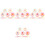 80Pcs Resin Mini Donut Decorations Assorted Color Mini House Props 1