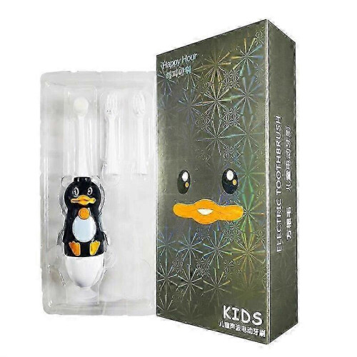 (Black Penguin) Παιδική ηχητική μπαταρία ηλεκτρική οδοντόβουρτσα για