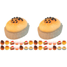 30Pièces Miniature Gâteau Faux En Résine Couleurs Assorties Décoration