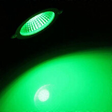 (Green) Faro LED da 3W IP65 con asta per esterni, giardino, vialetto, AC/DC 12V