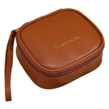 (Style D) Bolsa de almacenamiento portátil para compresas sanitarias tipo B W7PU, de cuero PU, para lápices labiales