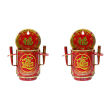 2St Wandhangende Ijzeren Wierookbrander Rood Huis