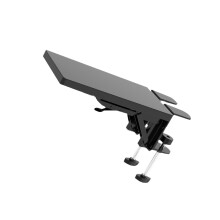 1St Computer Hand Bracket Van Hout ABS En Metaal Zwart Voor Bureaublad