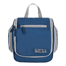 (Style E) Neceser portátil impermeable tipo B para maquillaje, cosméticos y artículos de aseo, con gancho para