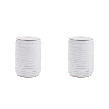 2Rolls White Knit Elastic Strap for DIY Sewing and Costume Accessories